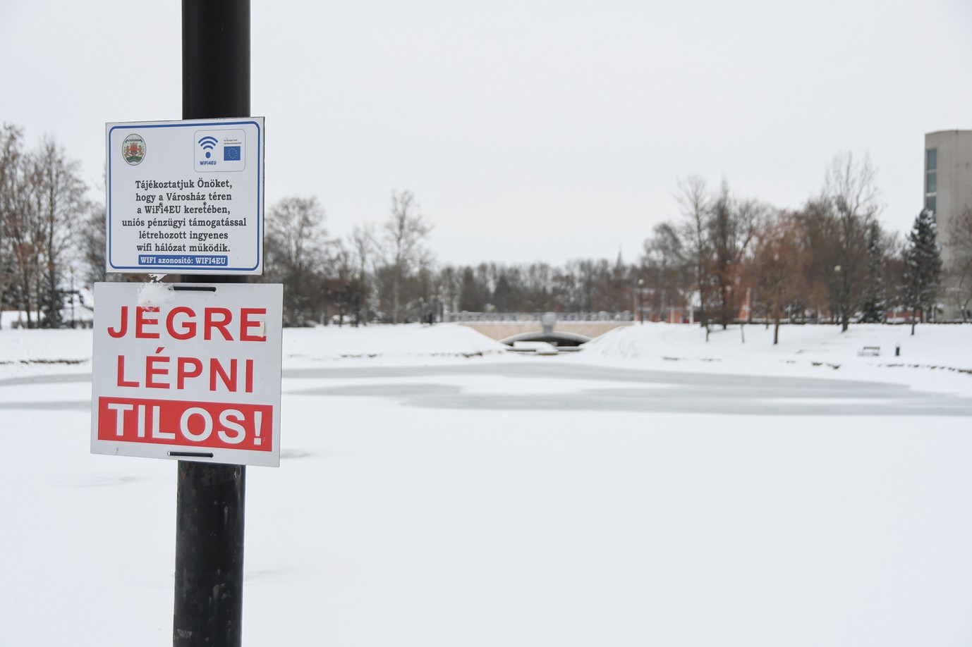 Jégre lépni tilos!