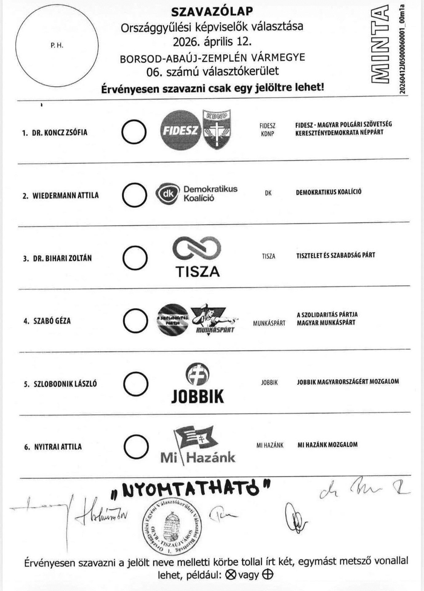 Készülhet a szavazólap