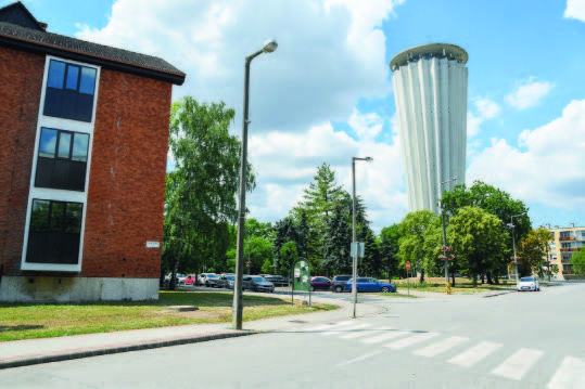 Csőcsere a víztoronynál