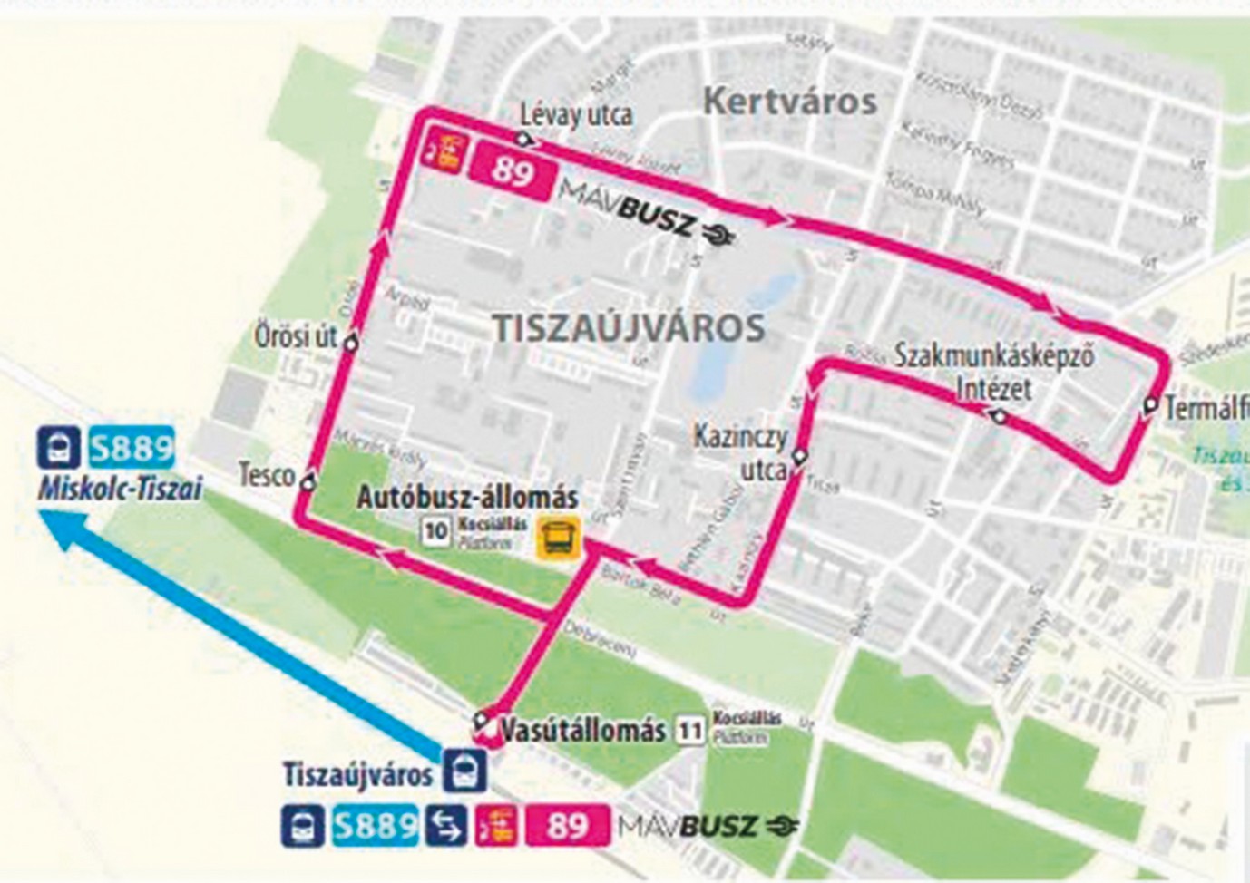 MÁVBUSZ a vonathoz